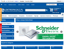 Tablet Screenshot of elektropasaz.pl